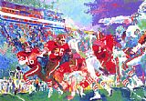 Figure Classic Paintings - Post-Season Football Classic by Leroy Neiman